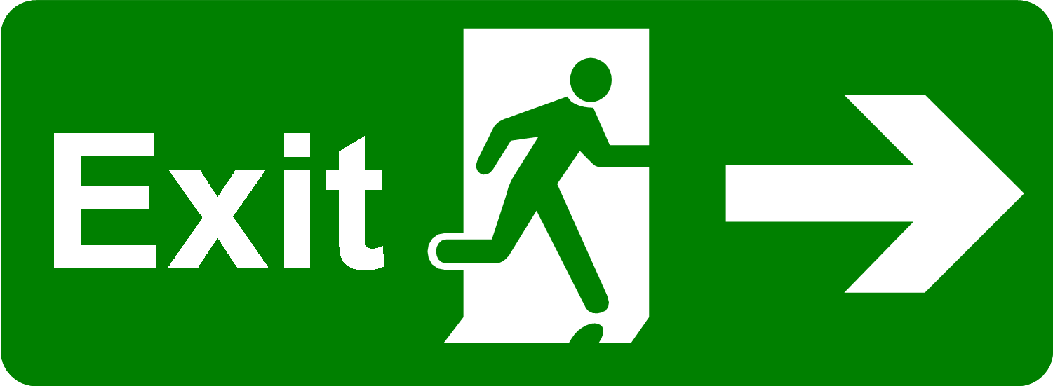 To exit clipart