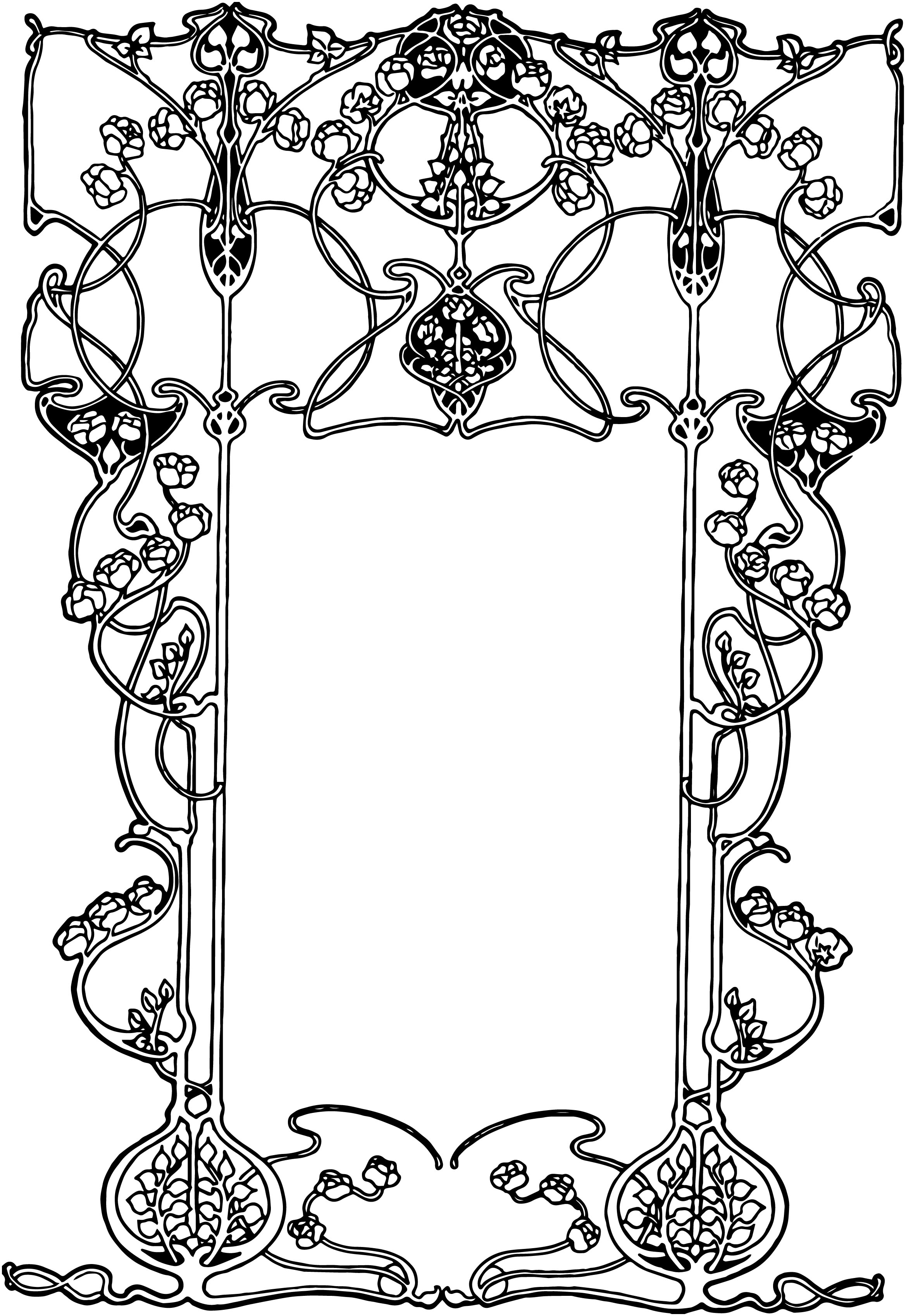 Art Nouveau Vector - ClipArt Best