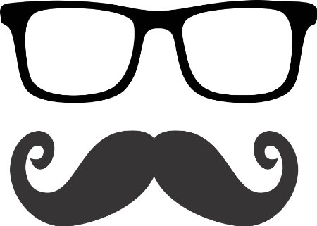 Nerd Glasses With Mustache - Free Clipart Images