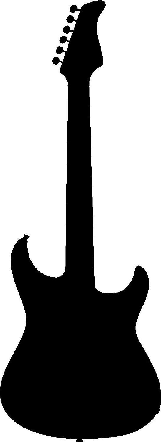 free guitar silhouette clip art - photo #16