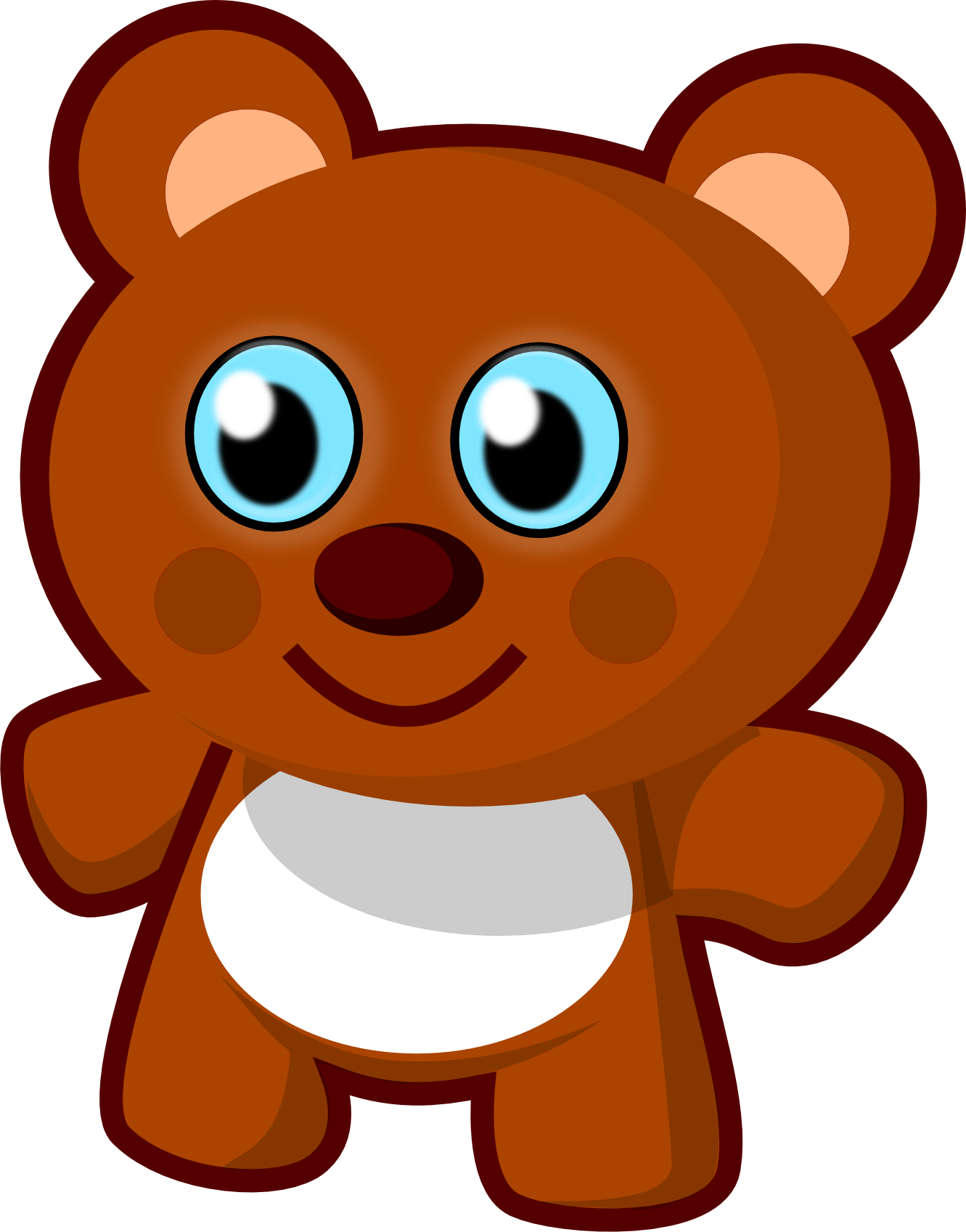 Clip Art: Cute Bear Teddy Bear Animal ...