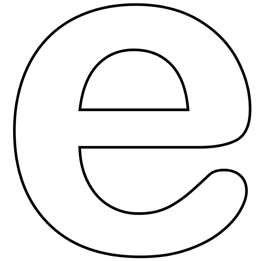 Lower Case Alphabet Letter E Template And E Song | Kiboomu Kids ...