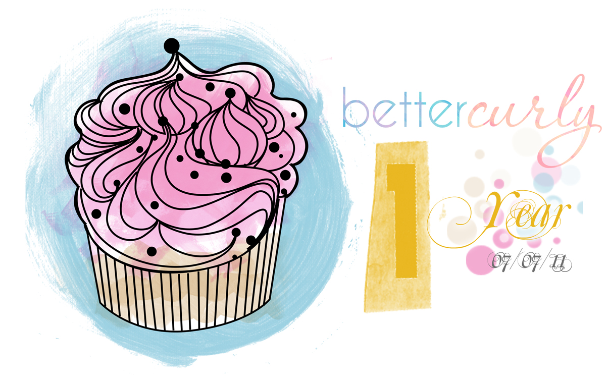 her hair is curly and so is her life: happy 1st birthday bettercurly!
