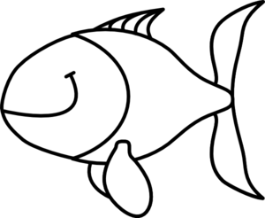 Tropical Fish Clip Art Black And White - Free ...