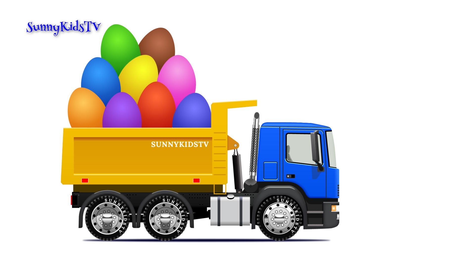 Trucks for kids. Dump Truck. Surprise Eggs. Learn Fruits. Video ...
