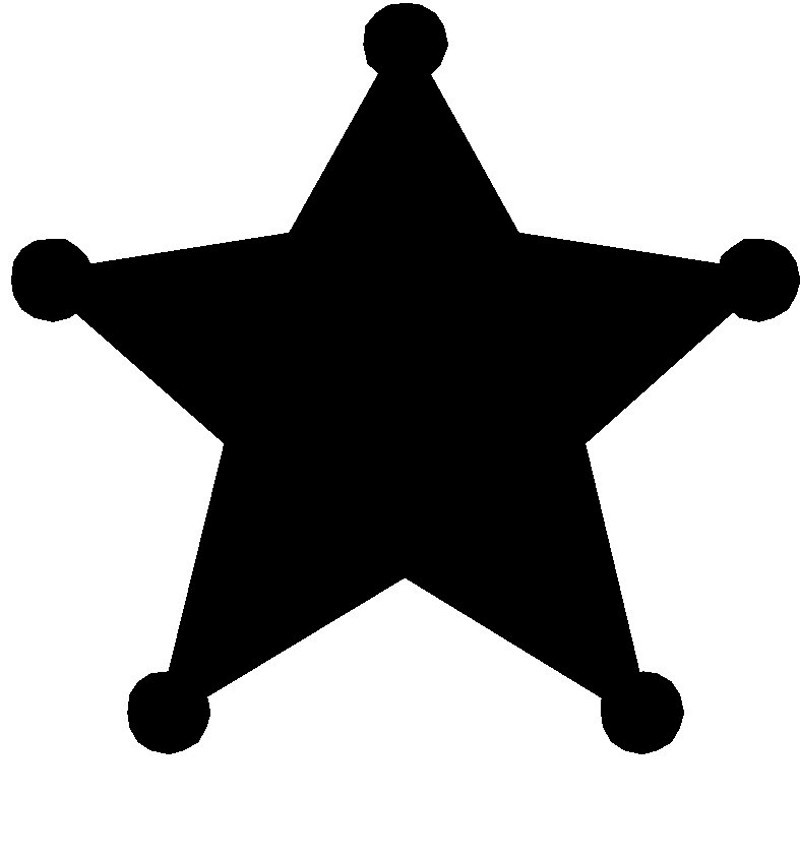 Sheriff Star Clip Art - Tumundografico
