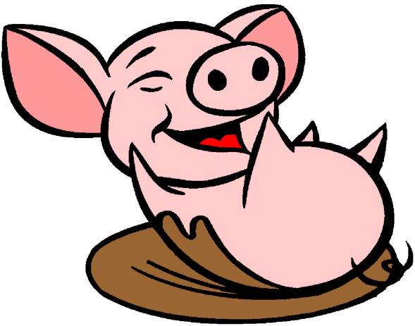 Cartoon pig clipart