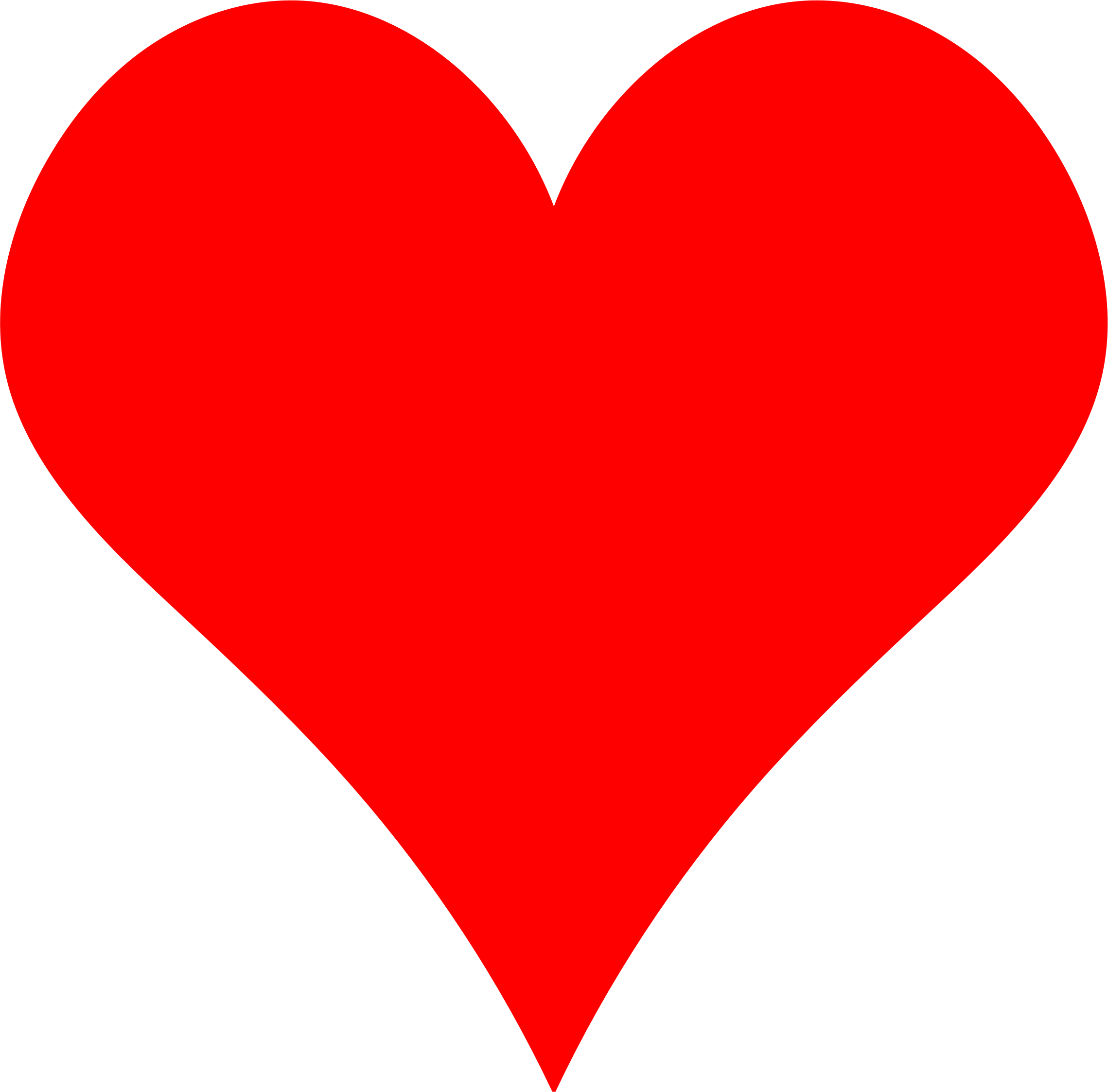 Clipart - Plain Red Heart Shape