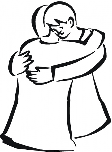 Friends Hugging Drawing - Free Clipart Images