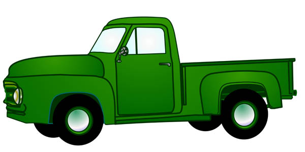 674 views Pick Up Truck Clip Art