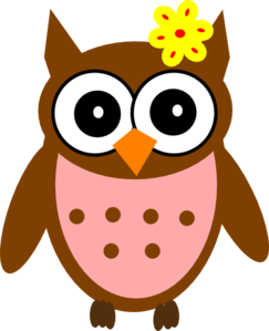 Pink Baby Owl Clipart - Free Clipart Images