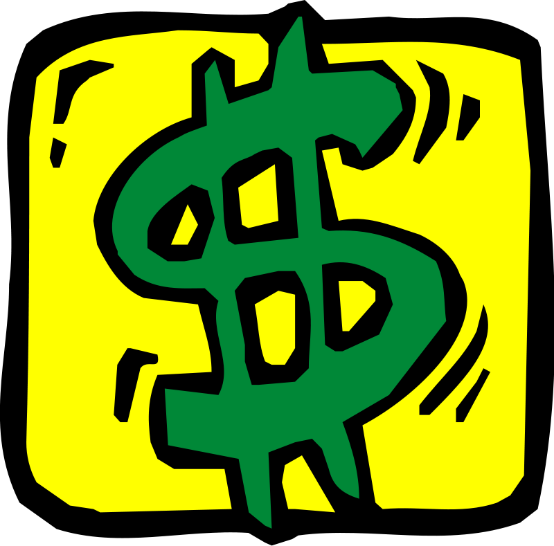 Clip Art Money Stretching Dollars - Free Clipart ...