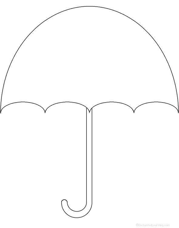 Umbrella Templates Printable ClipArt Best