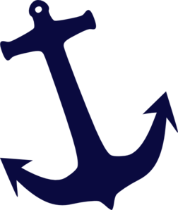 Tilt Navy Anchor clip art - vector clip art online, royalty free ...