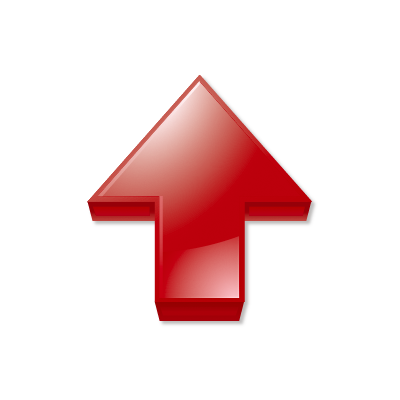 arrow_up_1, red, arrow, up, upload, icon, 256x256 | designdownloader.