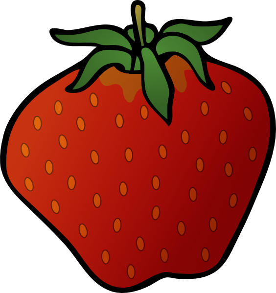 Strawberry clip art Free Vector