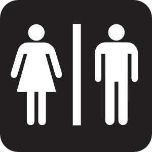 Men Women Bathroom 2 Clip Art - vector clip art ...