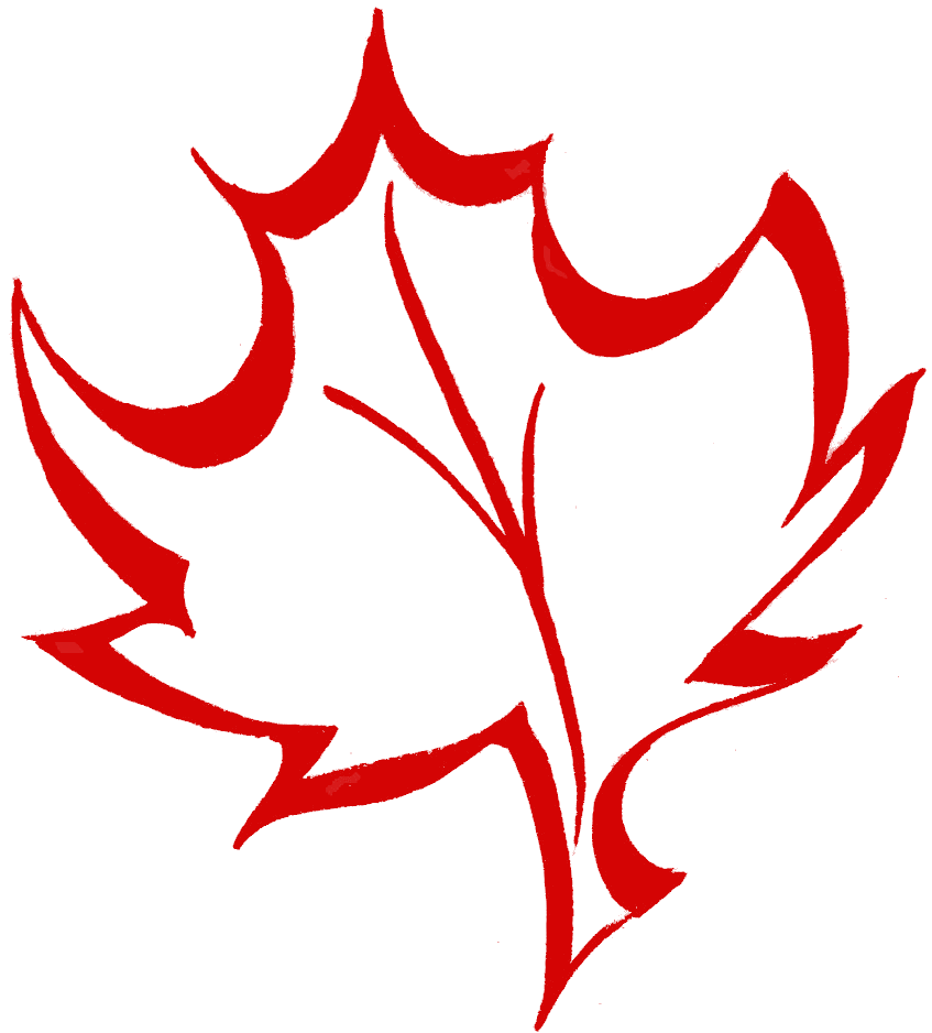 clipart maple leaf outline - photo #14
