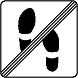 Make-A-Decal: Graphic No Shoes SIGN 068 shoe prints