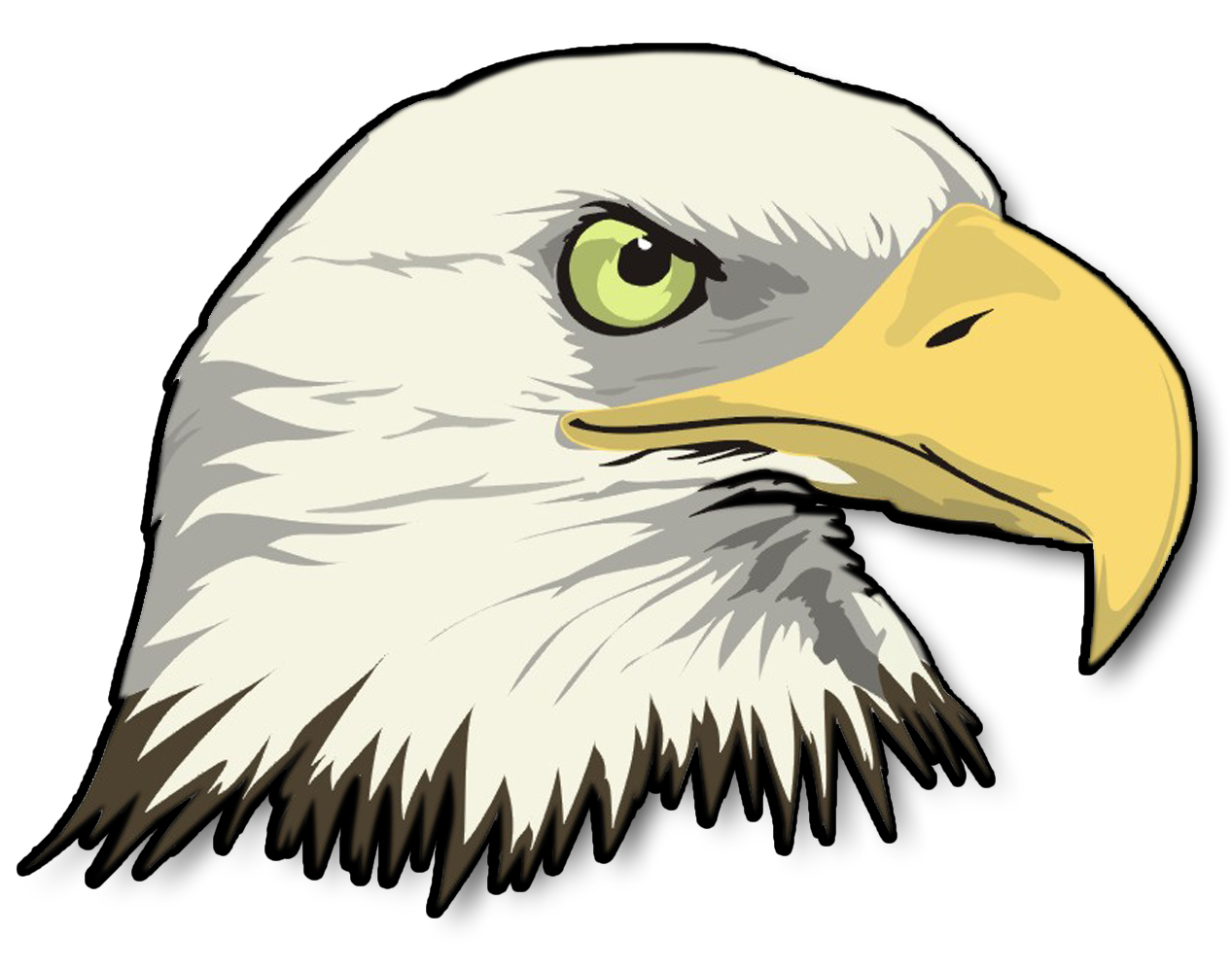 Bald Eagle Head Sticker, Military And Service Decals, Marines ...