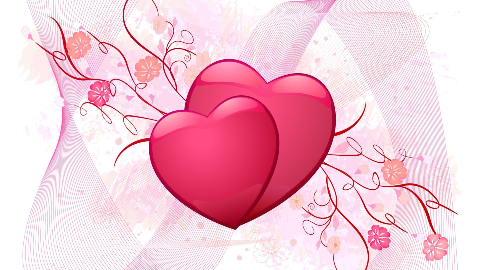 Pink Love Hearts - clipArt Best