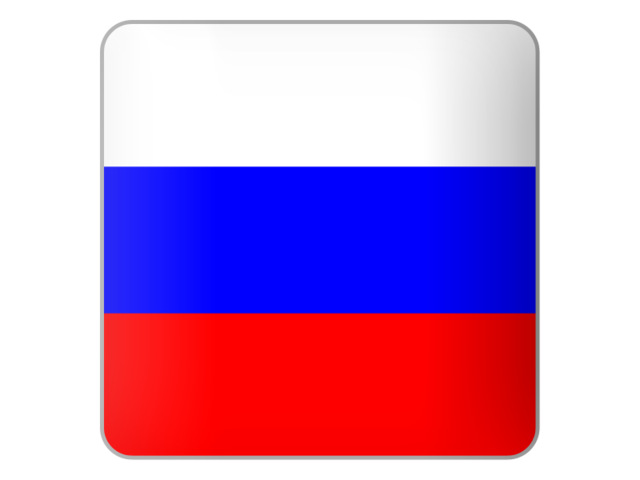Square icon. Illustration of flag of Russia