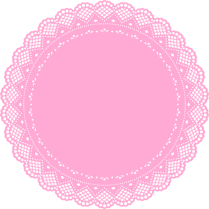 Pink Doily clip art - vector clip art online, royalty free ...