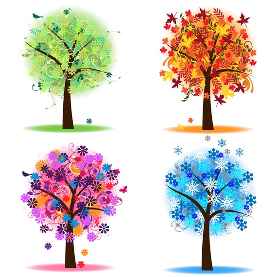 878 views Four Seasons Trees Clipart Clip Art Spring Summer by PinkPueblo