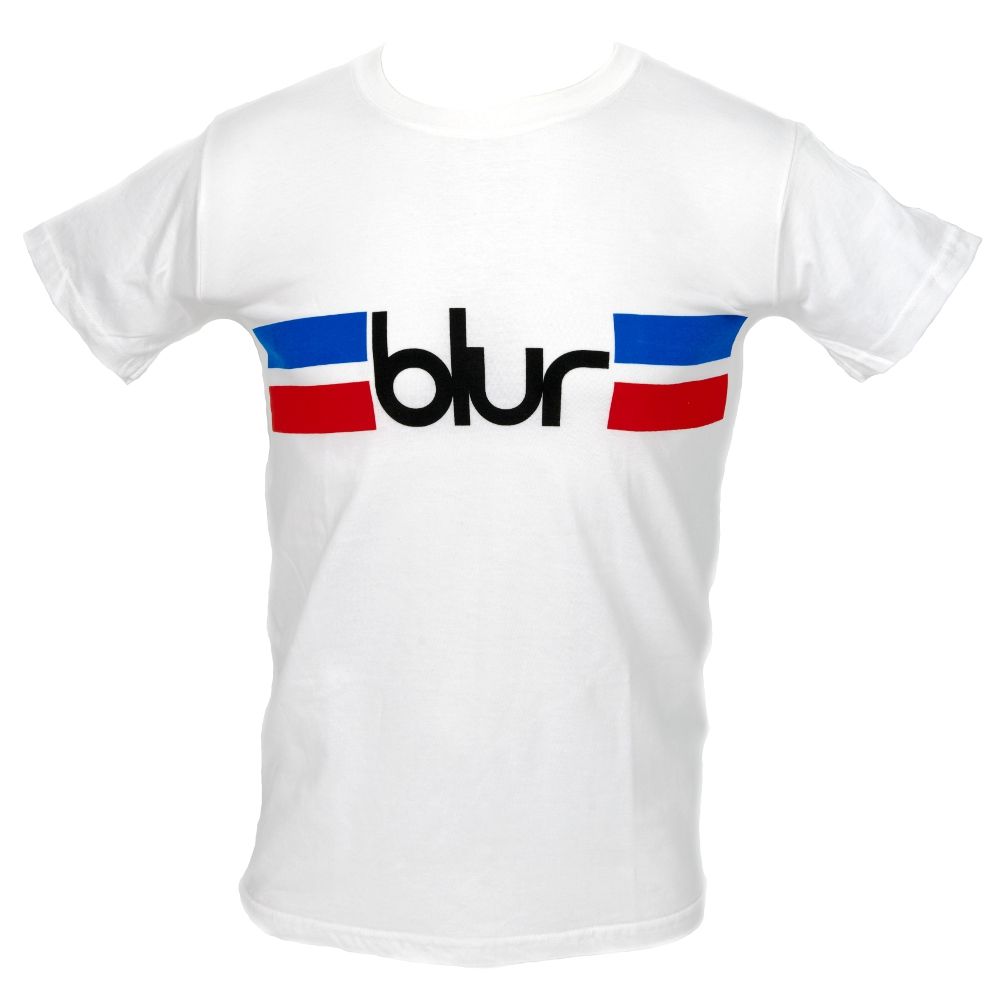 Blur Stripe White T-Shirt - Merchandise - Blur