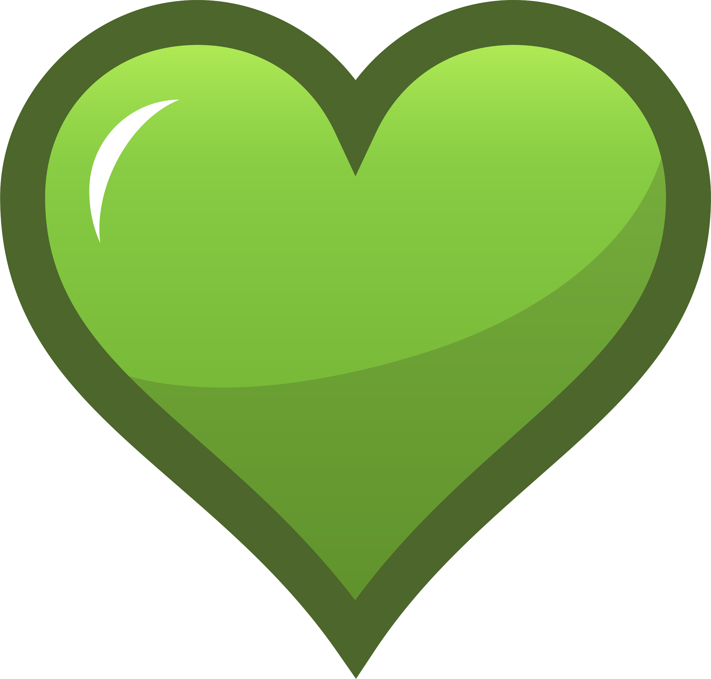 Clipart - Green Heart Icon
