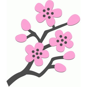 Silhouette Design Store - View Design #76857: cherry blossom branch