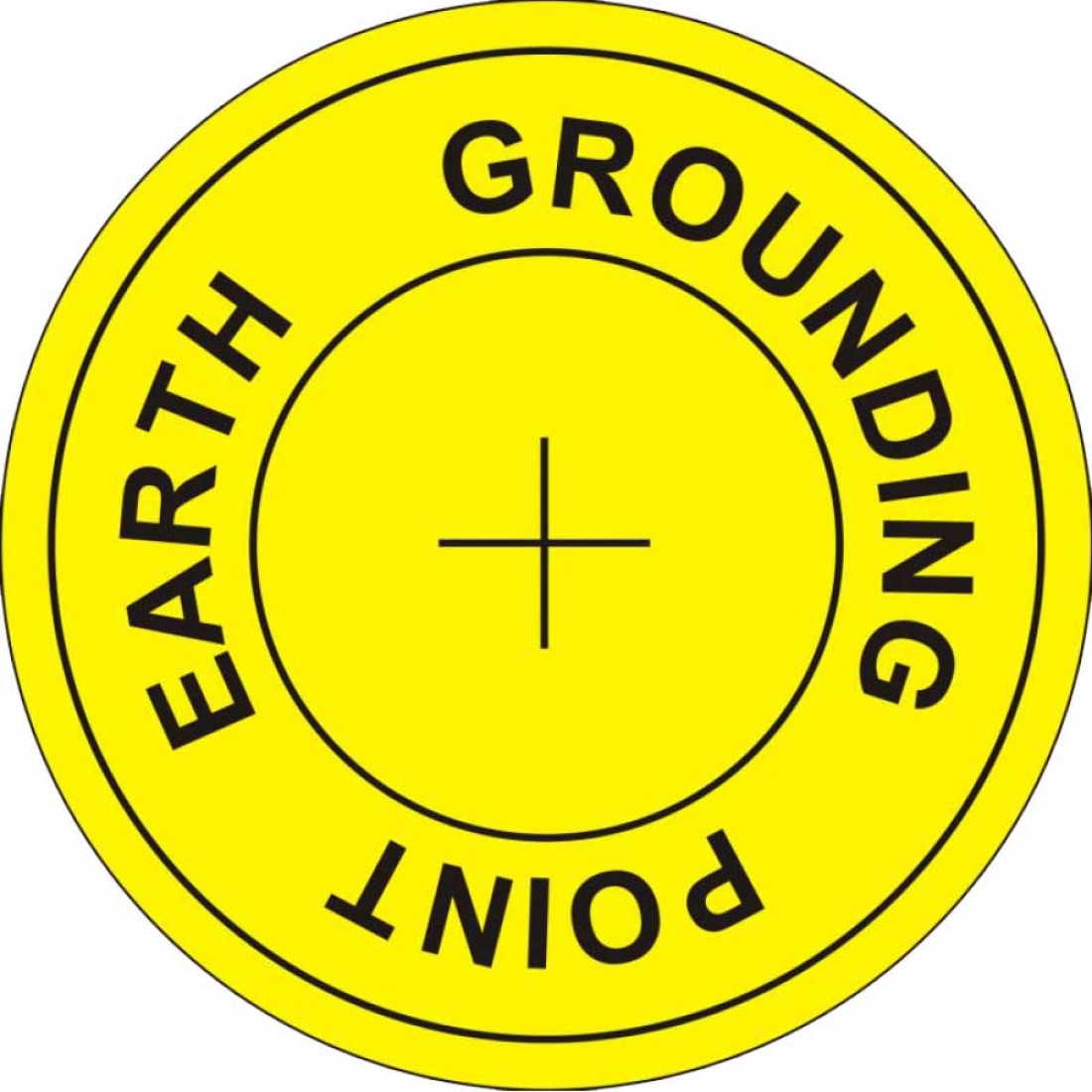Earth Grounding Point Labels (1000/roll) ESD - Grove Sales Ltd