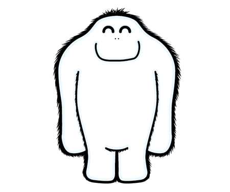 Monster body outline clipart