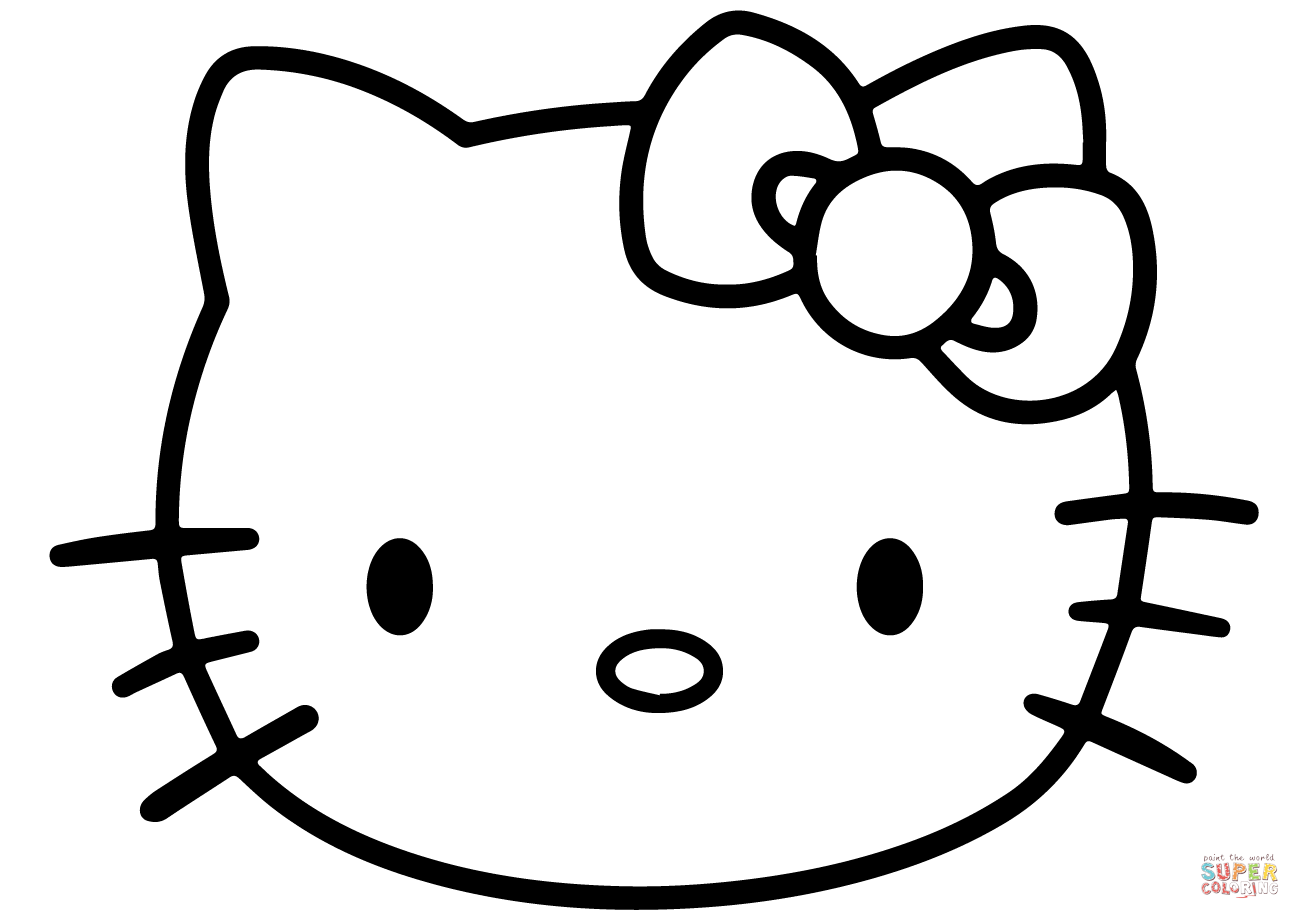 Hello Kitty Face - ClipArt Best