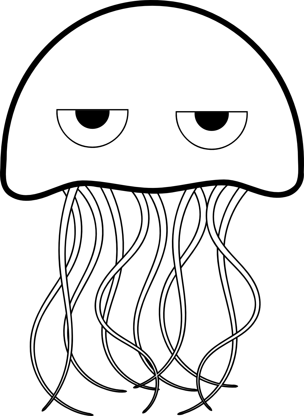 Jellyfish Coloring Pages Printable