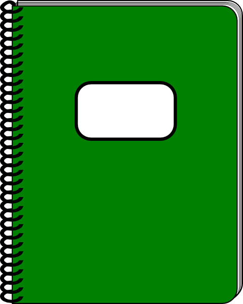 Open Spiral Notebook Clipart