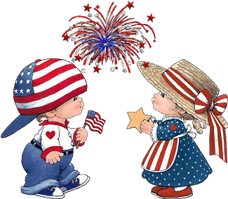 4th Of July Fireworks Border - Free Clipart Images