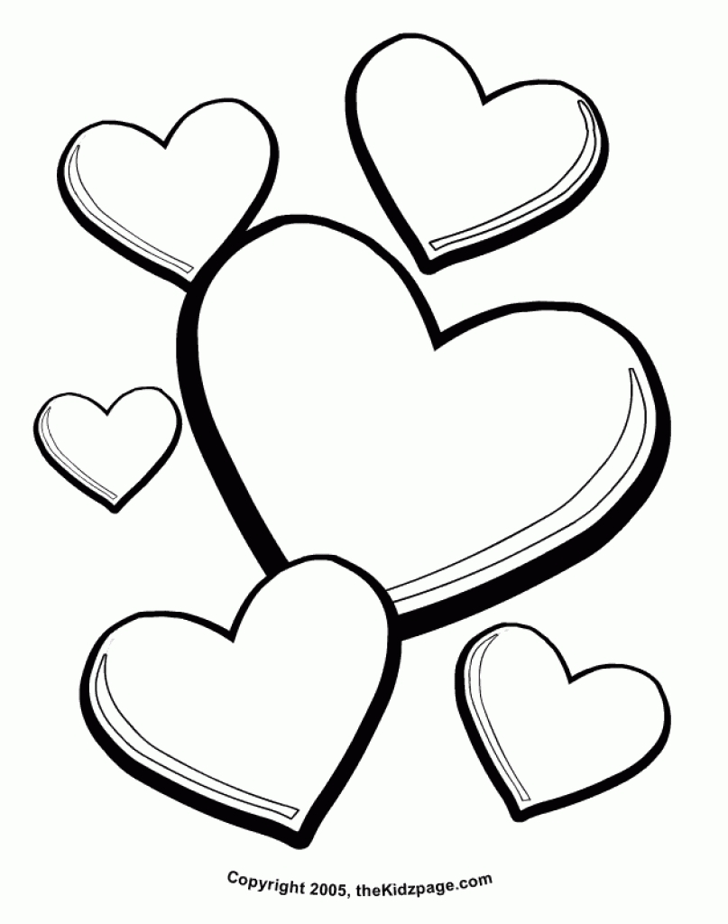 Free Heart Colouring Pages - ClipArt Best