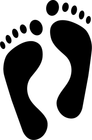 Foot Print Gif Clipart - Free to use Clip Art Resource