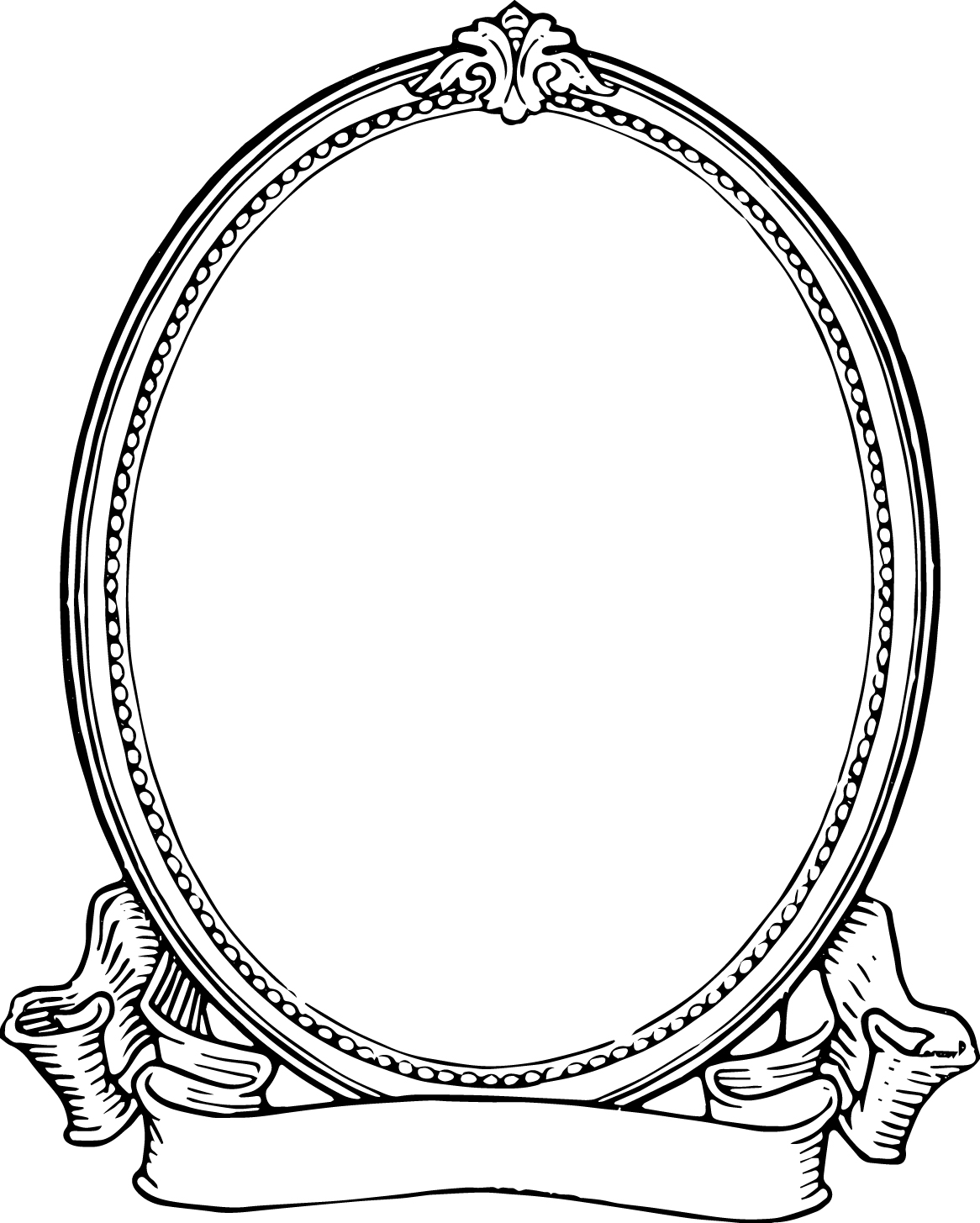 Antique frame border clipart