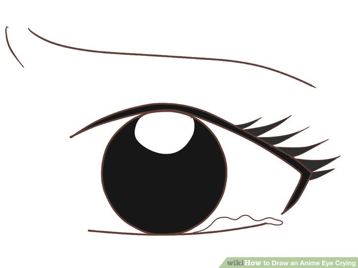 How to Draw an Anime Eye Crying: 7 Steps (with Pictures) - wikiHow