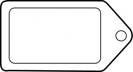 Blank Gift Tag Clipart