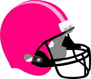 Pink football helmet clip art