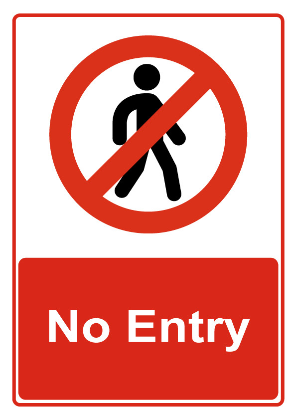 No-entry Construction Clipart