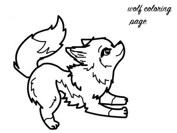 Cute Wolf Coloring Pages #7770