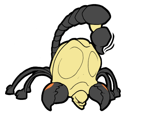 Hunched Scorpion cartoon by AdzStitch on DeviantArt