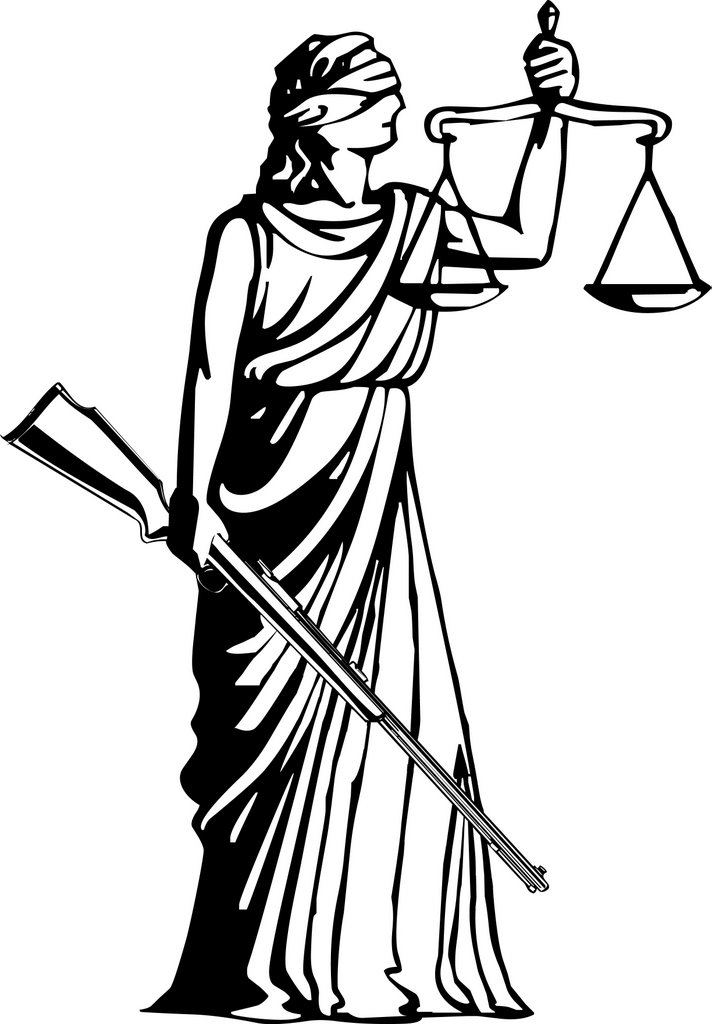 Lady scales of justice clip art