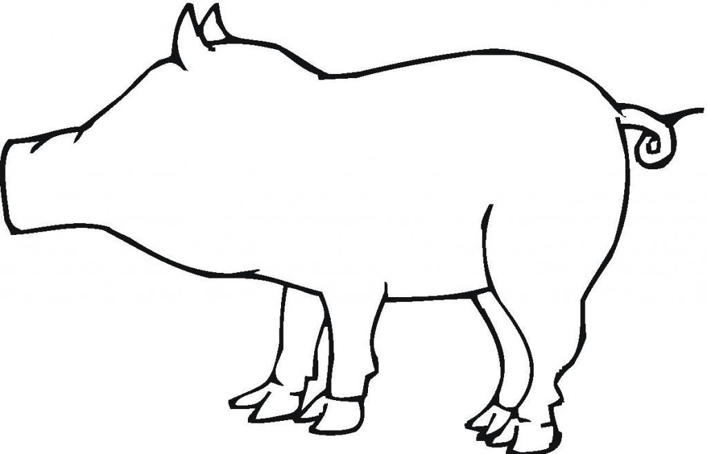 Pig Template Printable - AZ Coloring Pages