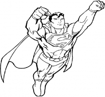 Superman Clipart Black And White