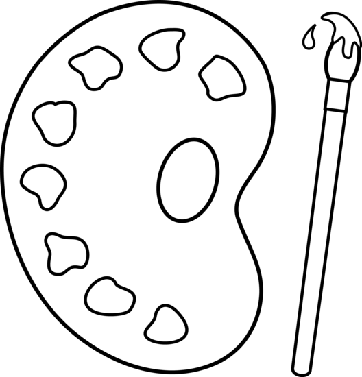 Color palette clipart black and white - ClipArt Best - ClipArt Best